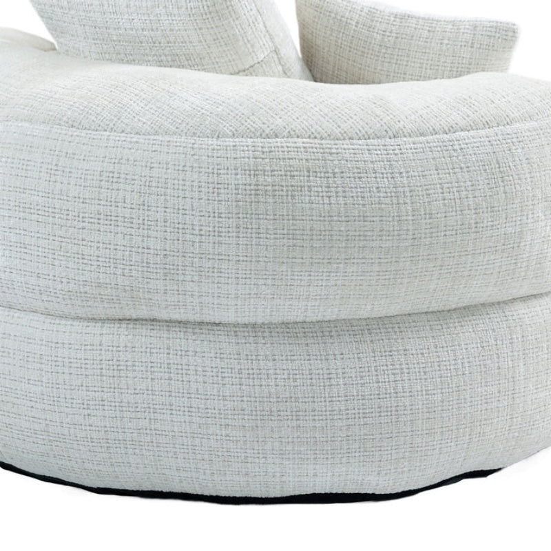 Lazy Sofa Durable Comfort Lounger High Back Bean Bag Chair Couch With Three Pillows for Adults and Kids, Indoor & Outdoor, Single Gaming Sofa Chair For Bedroom,Office (Beige Chenille)-海智集-Default-