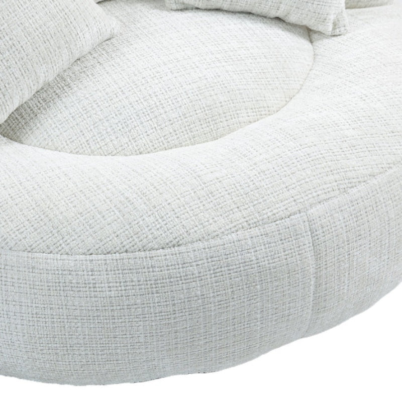 Lazy Sofa Durable Comfort Lounger High Back Bean Bag Chair Couch With Three Pillows for Adults and Kids, Indoor & Outdoor, Single Gaming Sofa Chair For Bedroom,Office (Beige Chenille)-海智集-Default-