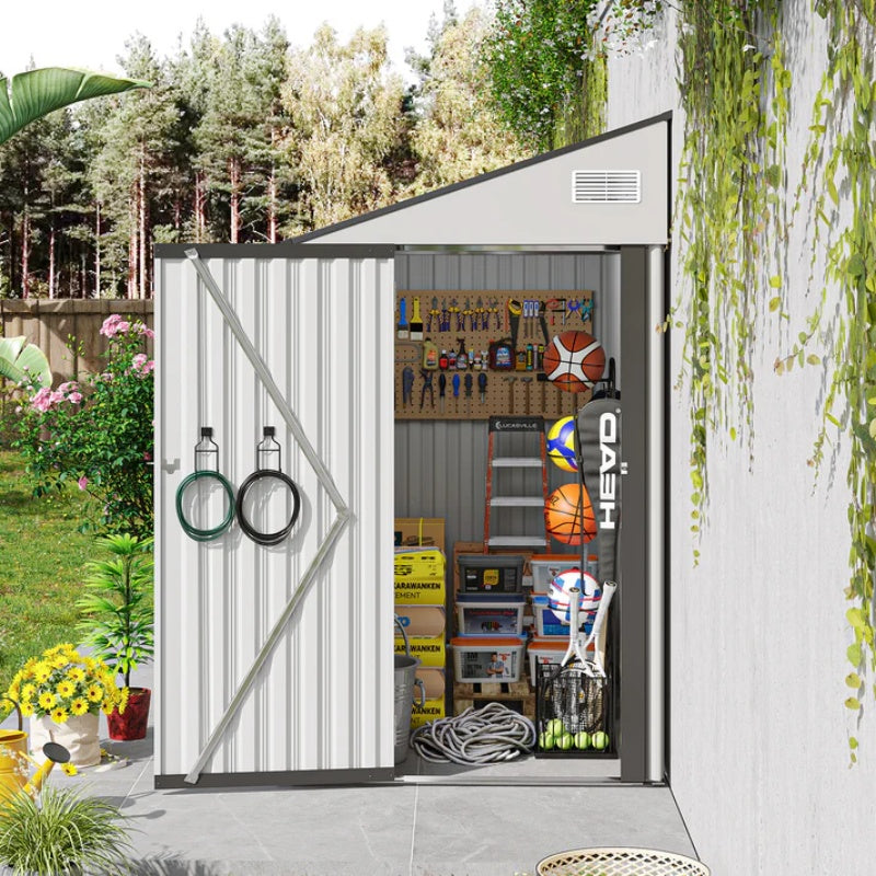 Campcraft Optional two-color storage shed, single hinge door, solid structural design, good ventilation, surface with protective film, and suitable for various scenarios-海智集-Default-