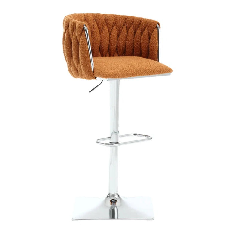 COOLMORE Vintage Bar Stools with Back and Footrest Counter Height Dining Chairs 2PC/SET-海智集-Default-