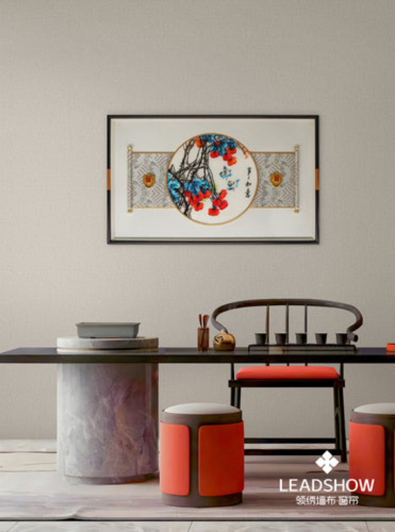 Chinese Calligraphy Wall Art - New Style Ink Wash Scroll for Zen Decor, Study Room/Teahouse Decoration-海智集-