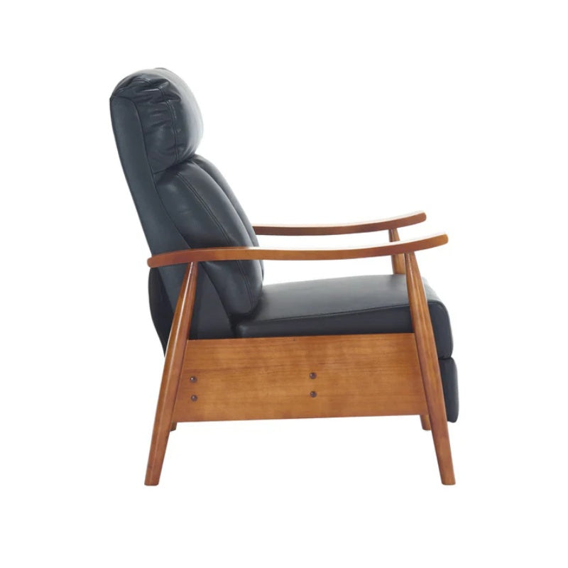 COOLMORE Wood Frame Armchair, Modern Accent Chair Lounge Chair for Living Room-海智集-Default-