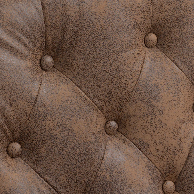 Modern Coffee Wood Frame Armchair with Sturdy Wood Legs and Microsuede Upholstery for Living Room-海智集-Default-