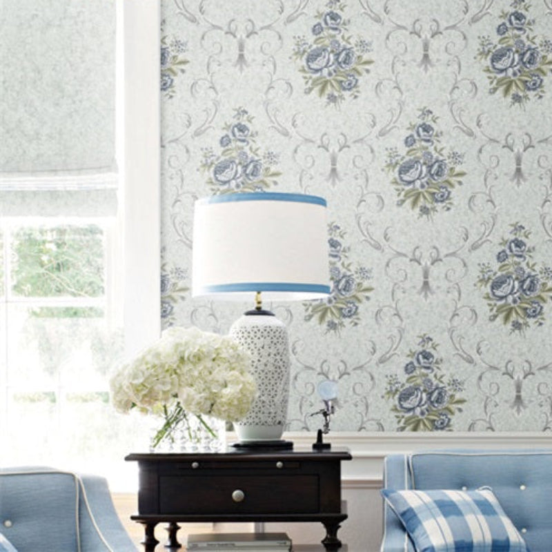 Spring warmth and blooming flowers Wallpaper: A cozy bedroom created by Linxiu wall fabric-海智集-