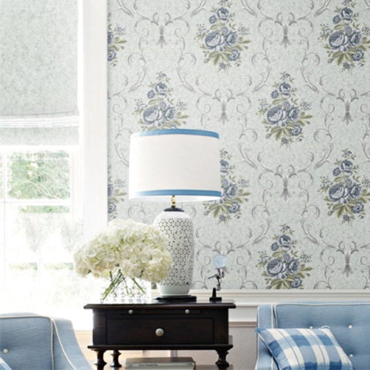 Spring warmth and blooming flowers Wallpaper: A cozy bedroom created by Linxiu wall fabric-海智集-