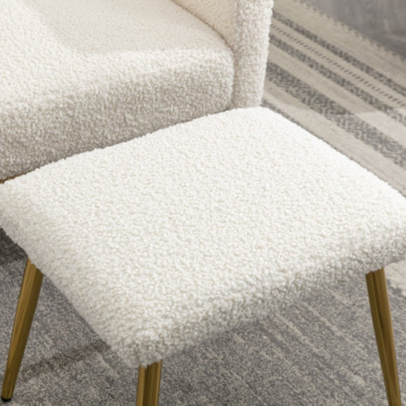 COOLMORE Velvet Accent Chair with Adjustable Armrests and Backrest, Button Tufted Lounge Chair, Single Recliner Armchair with Ottoman-海智集-Default-