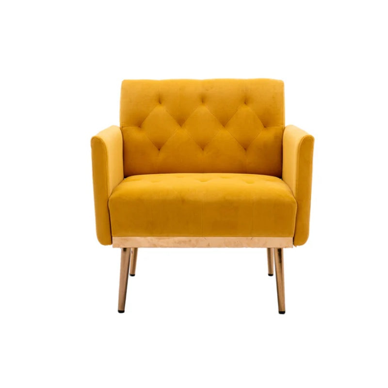 COOLMORE Accent Chair ,leisure single sofa with Rose Golden feet-海智集-Default-
