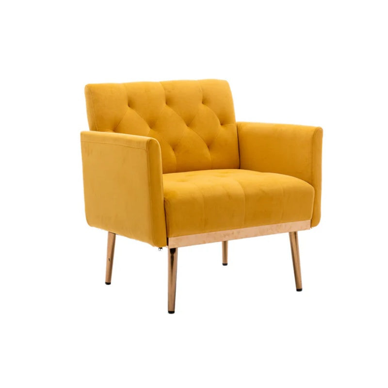 COOLMORE Accent Chair ,leisure single sofa with Rose Golden feet-海智集-Default-