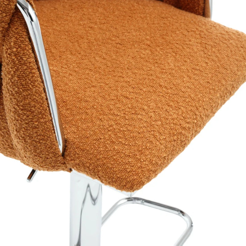 COOLMORE Vintage Bar Stools with Back and Footrest Counter Height Dining Chairs 2PC/SET-海智集-Default-