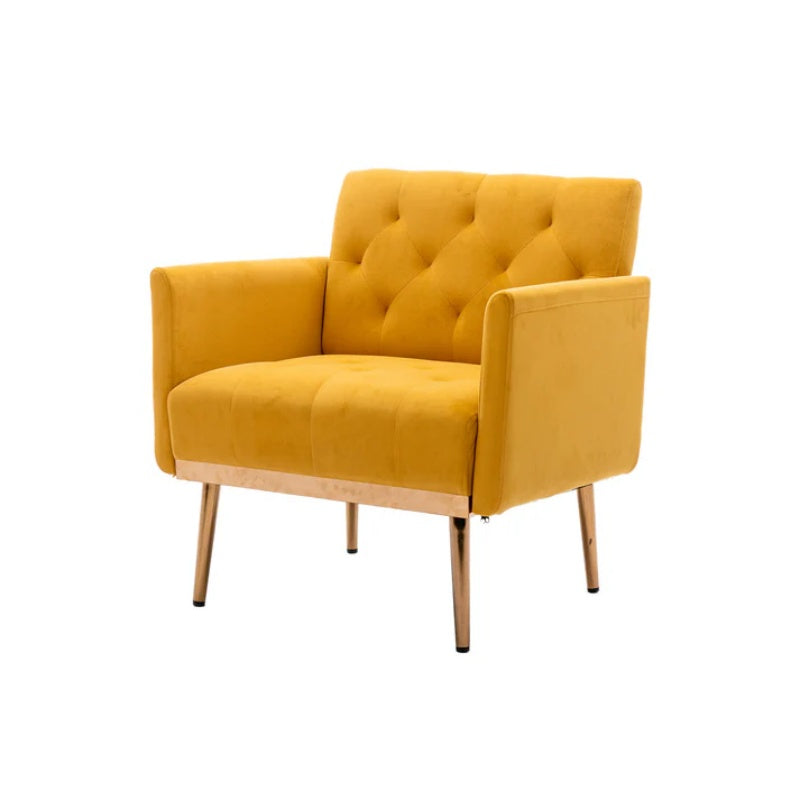 COOLMORE Accent Chair ,leisure single sofa with Rose Golden feet-海智集-Default-