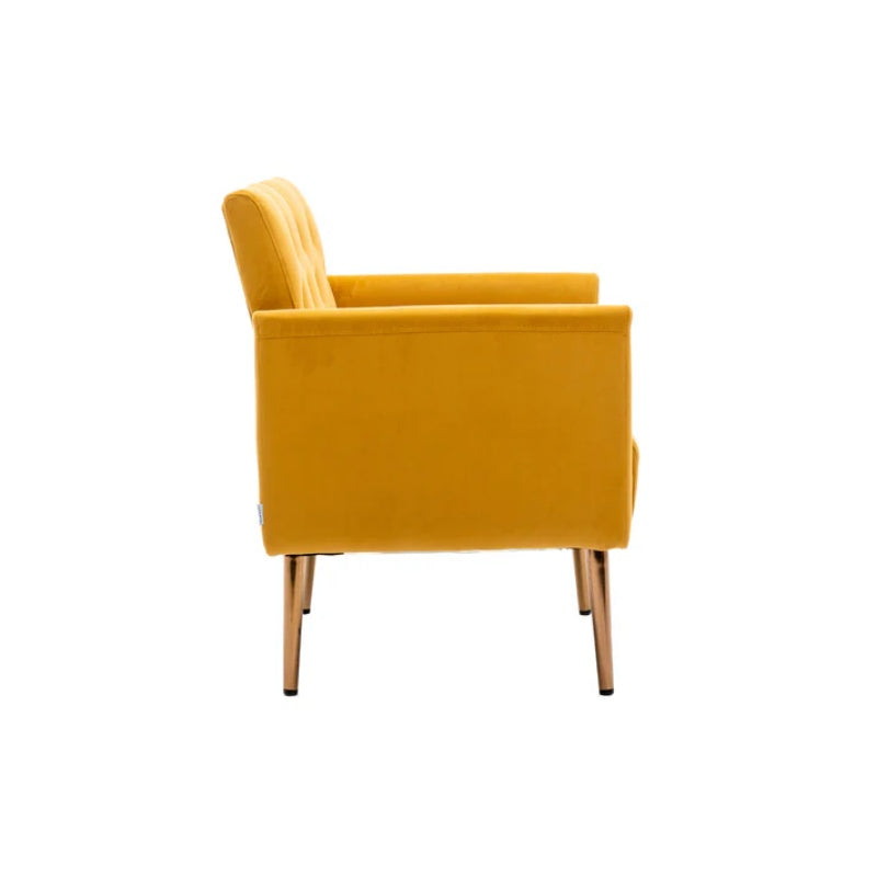 COOLMORE Accent Chair ,leisure single sofa with Rose Golden feet-海智集-Default-