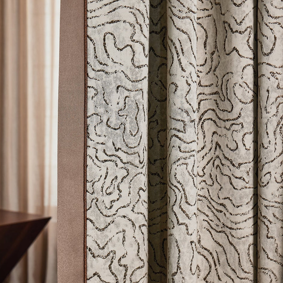 Ink fragrance and cloud ink Curtain:expertly crafted from natural fibers for a luxurious touch-海智集-