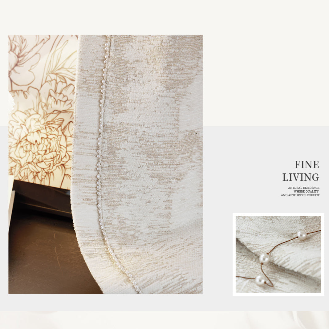 Listen to the flowing light of snow Curtain:The color-woven design offers a stunning visual appeal-海智集-