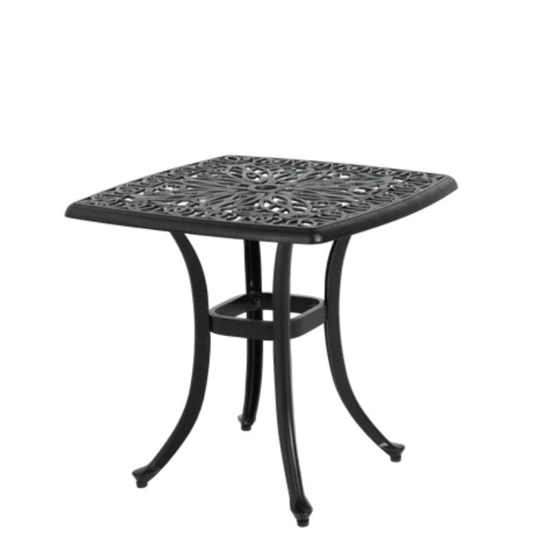 Bistro Set 3 Piece Rustproof Cast Aluminum Patio Furniture Sets 2 Chairs and 1 Round Table Outdoor, Garden, Patio, Balcony, black-海智集-Default-