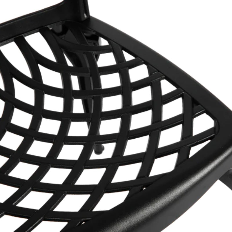 Bistro Set 3 Piece Rustproof Cast Aluminum Patio Furniture Sets 2 Chairs and 1 Round Table Outdoor, Garden, Patio, Balcony, black-海智集-Default-
