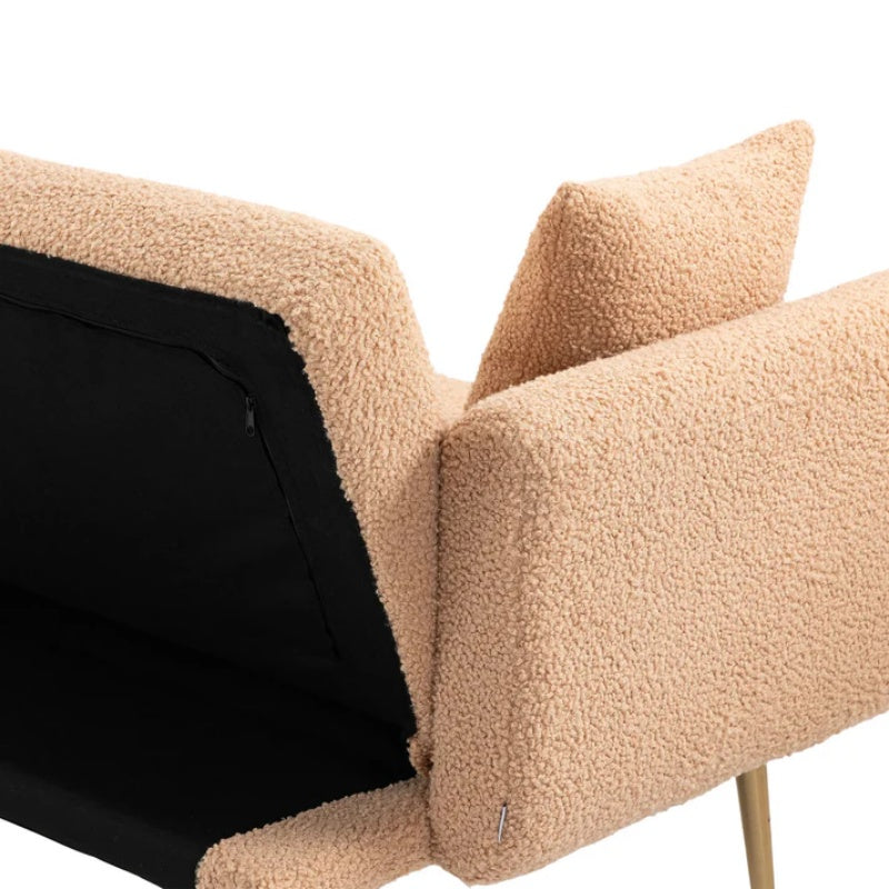 COOLMORE Velvet Sofa , Accent sofa .loveseat sofa with metal feet-海智集-Default-