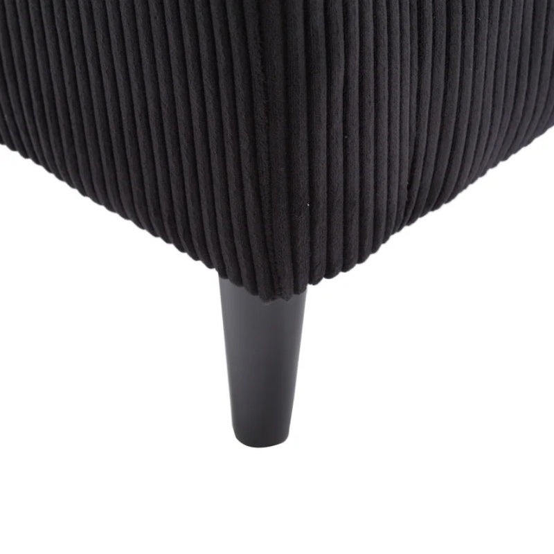 COOLMORE Living Room Accent Barrel Chair, Century Modern Style Decorative Chair, Armchair for Living Room with Thick Cushions and Pillows, Comfy Single Sofa Chair, Chair with Wooden Legs,BLACK-海智集-Default-