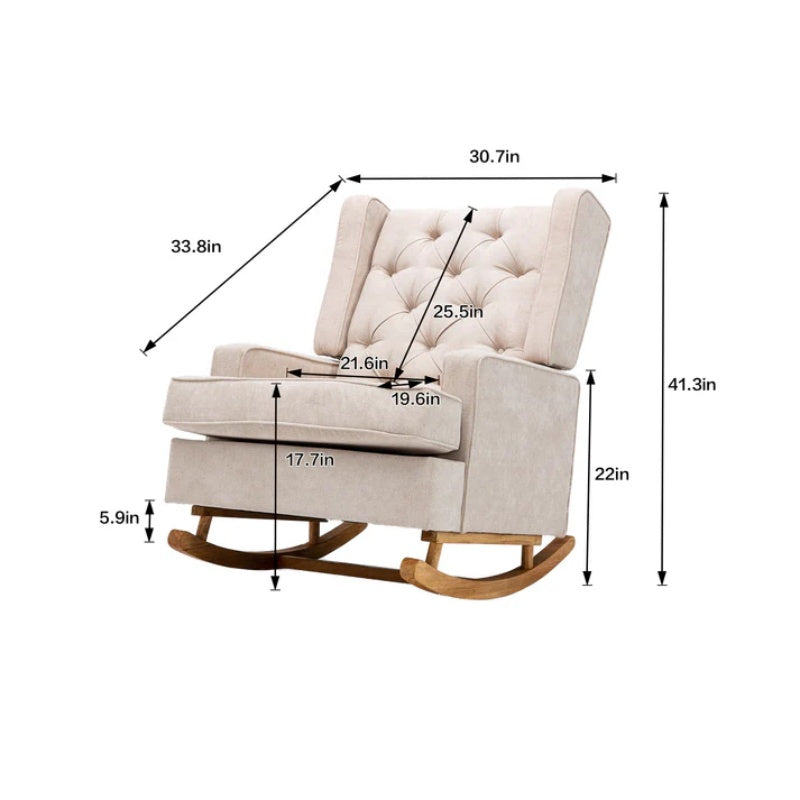 COOLMORE living room Comfortable rocking chair accent chair-海智集-Default-