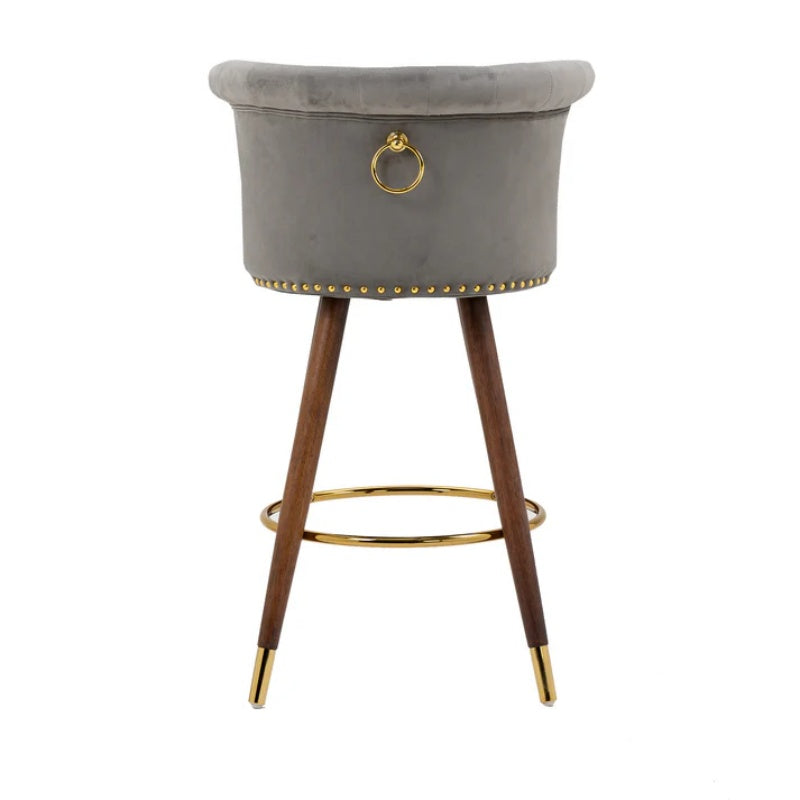 COOLMORE Swivel Bar Stools with Backrest Footrest ,with a fixed height of 360 degrees-海智集-Default-