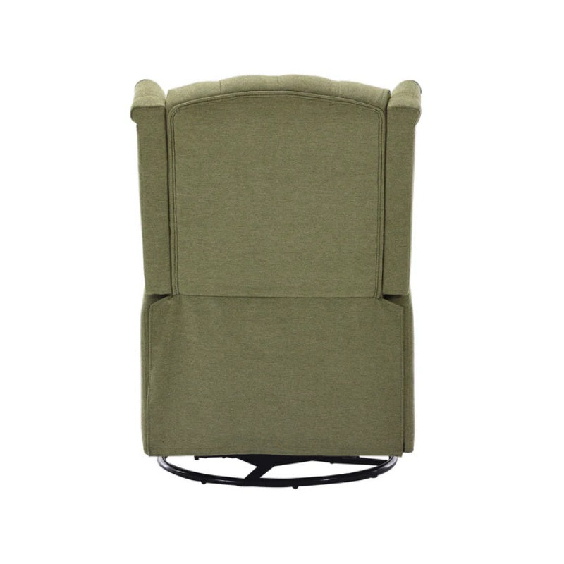 COOLMORE Rocking Recliner Chair,360 Degree Swivel Nursery Rocking Chair,Glider Chair,Modern Small Rocking Swivel Recliner Chair for Bedroom,Living Room Chair Home Theater Seat (Ovive Green)-海智集-Default-