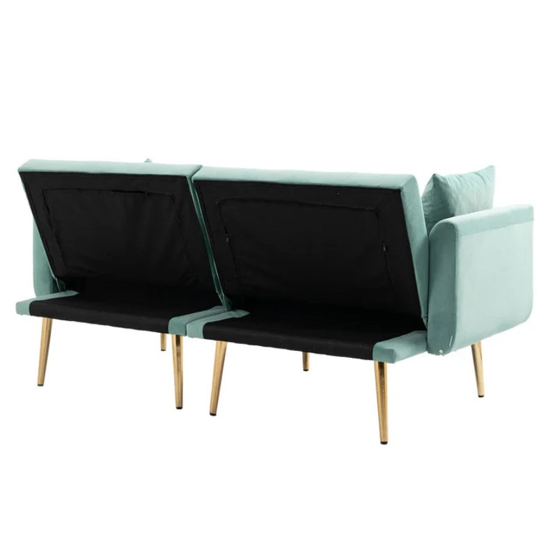 COOLMORE Velvet Sofa , Accent sofa .loveseat sofa with metal feet-海智集-Default-