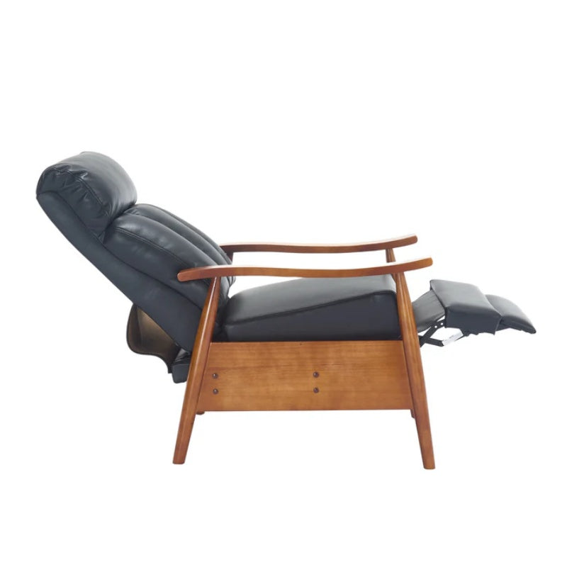 COOLMORE Wood Frame Armchair, Modern Accent Chair Lounge Chair for Living Room-海智集-Default-
