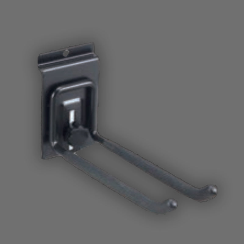 Powerful Wall Storage Hooks - 8-Inch Double Hook, Customizable Heavy Duty Wall Hooks for Organizing, High Quality Shelving Solution, Supports Up to 35kg, Model GGQJ002B-海智集-