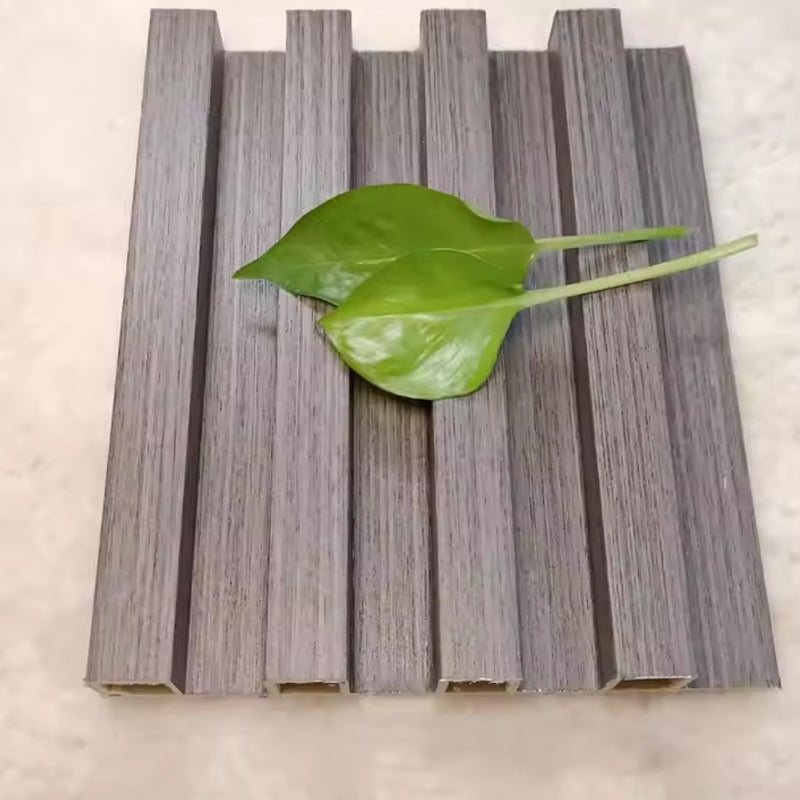 Low Priced Indoor Wood Plastic Sheet Composite WPC SPC Wall Panels Interior Slotted Wall Cladding Boards-海智集-