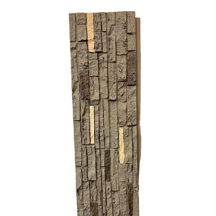 Factory Price 3D Wall Panels FAUX PU Rock Panel Stone Wall Board Artificial Polyurethane Stone Panel-海智集-