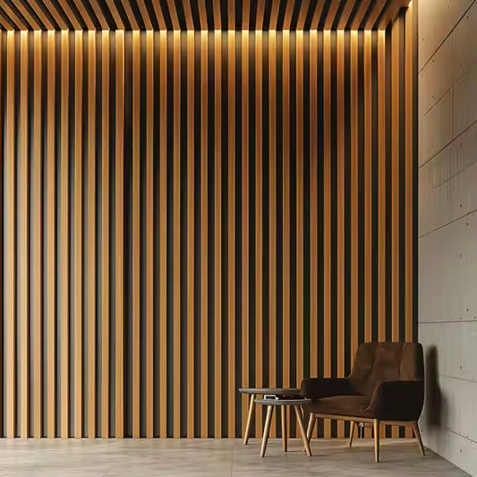 Sampel Percuma Panel Dinding Kayu Akustik Kalis Bunyi Dinding untuk Peningkatan Estetik dan Akustik