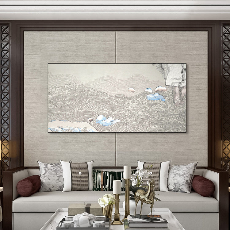 Decorative Art-Wind Stirring, Clouds Swirling-海智集-