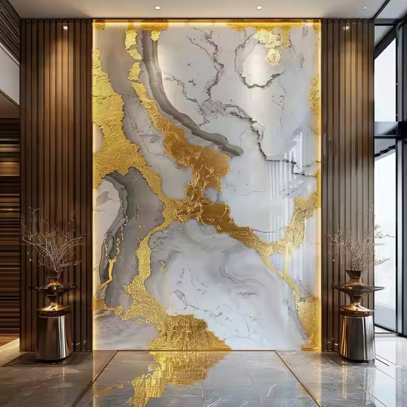 Wholesale Indoor Decorative PVC Marble Sheets High Glossy UV Marble Wall Panels Board-海智集-
