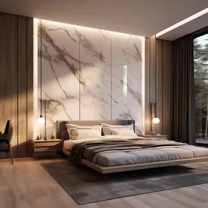 High Quality Yellow Interior Wood Pvc Wall Cladding Plastic Marble Panels Wpc Wall Panel Board