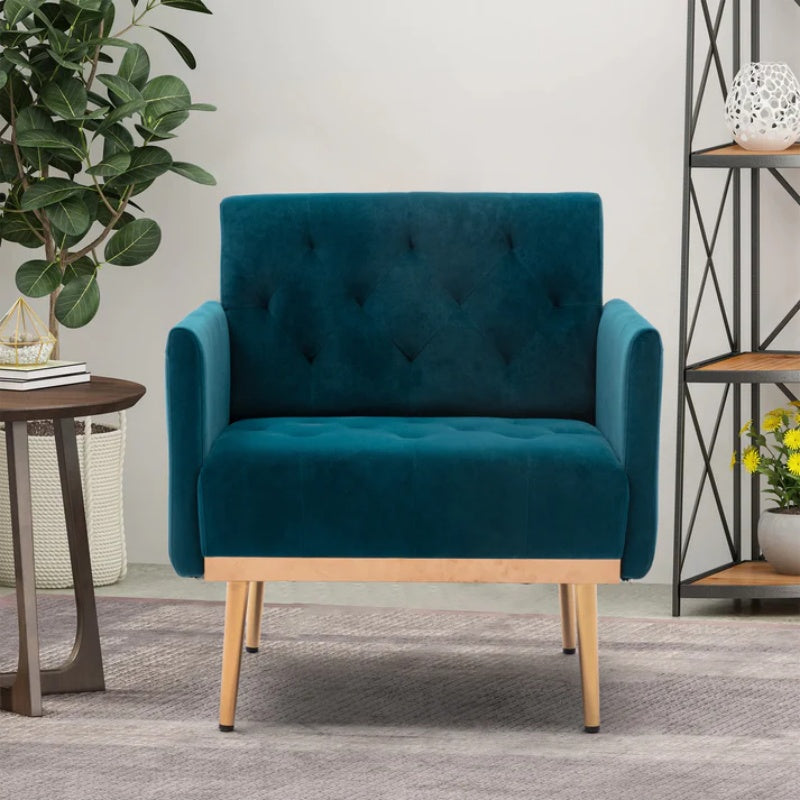 COOLMORE Accent Chair ,leisure single sofa with Rose Golden feet-海智集-Default-