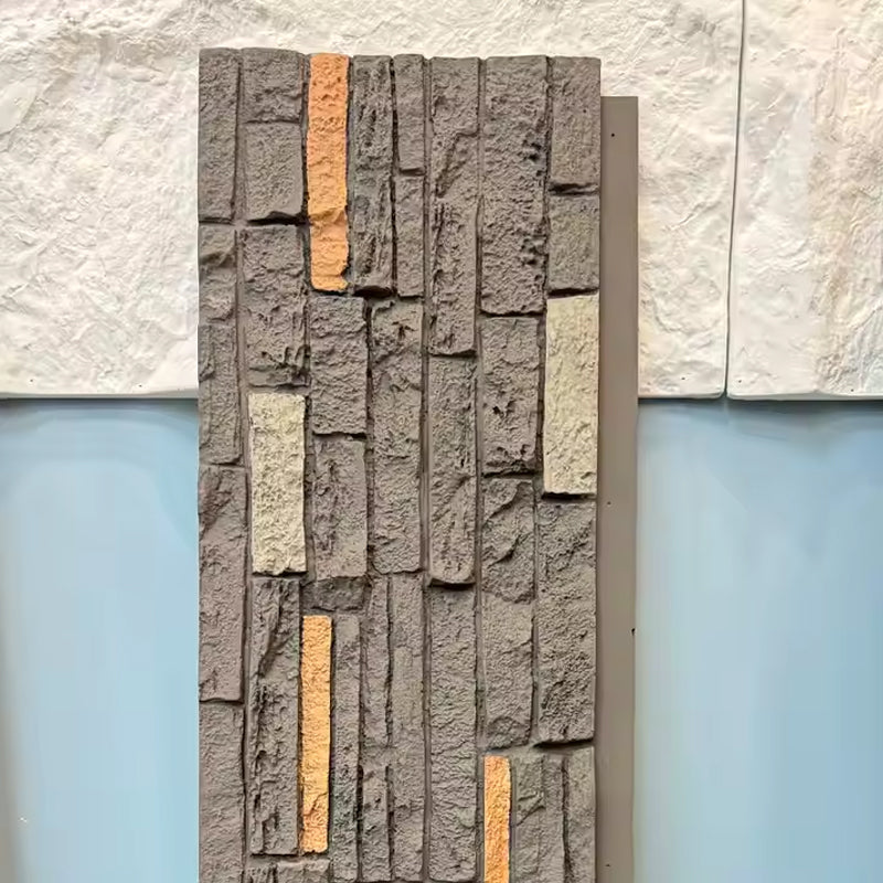 Manufacturer Polyurethane 3D Decorative Foam Artificial Pu Stone Wall Panel Exterior-海智集-