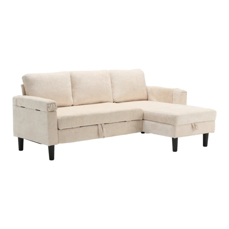 UNITED Sectional Sofa Reversible Sectional Sleeper Sectional Sofa with Storage Chaise-海智集-Default-