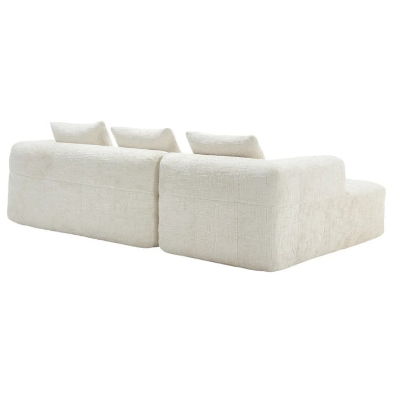 UNITED WE WIN 98.42-inch modular sectional sofa, modern modular L-shaped sofa with chaise longue, equipped with small side pockets and free of compression during installation.-海智集-Default-