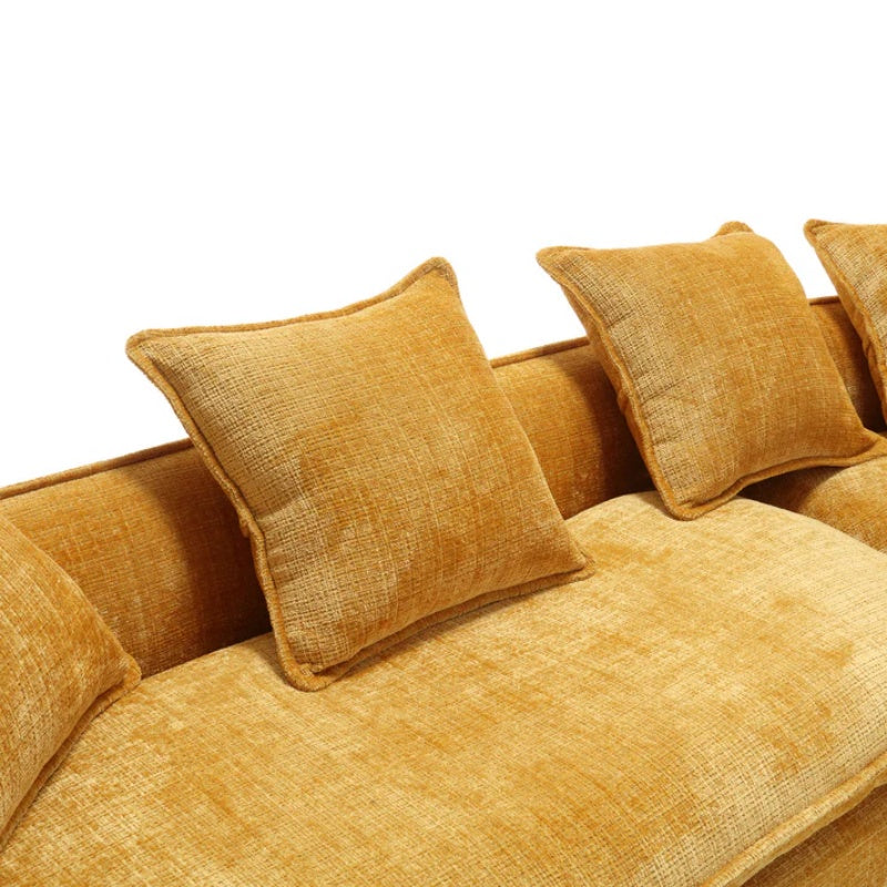 Modular Sectional Sofa, U-Shaped Couch with Sofa for five & Pillows, Modern Minimalist chenille Fabric Large Comfy Cloud Sofas, Living Room Furniture Sets-海智集-Default-