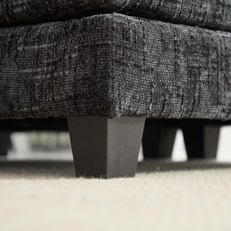 UNITED WE WIN Chenille fabric, solid construction, the overall structure of the sofa is stable, detachable armrests, two foot stools and two-seat sofa with side pockets-海智集-Default-
