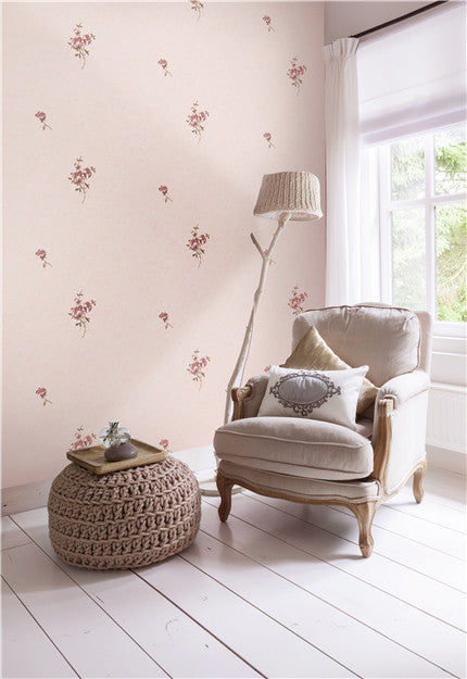 Fu Zhi Yun Wallpaper: A dreamy bedroom created with Lingxiu wall fabric-海智集-