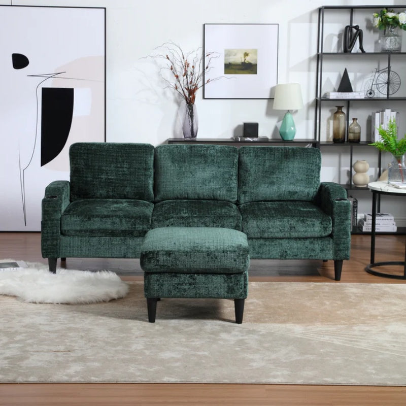 UNITED Sectional Sofa Reversible Sectional Sleeper Sectional Sofa with Storage Chaise-海智集-Default-