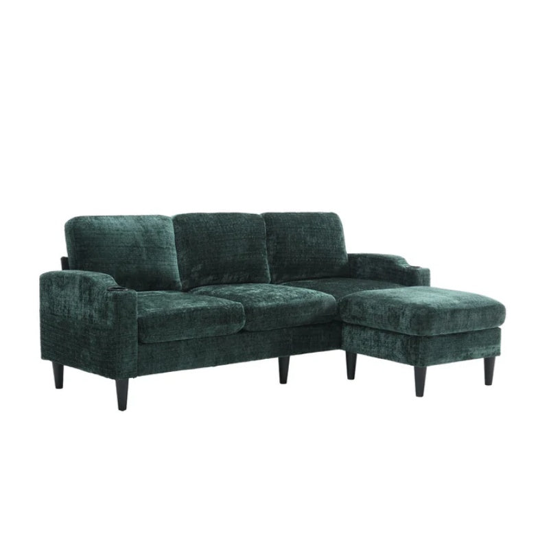 UNITED Sectional Sofa Reversible Sectional Sleeper Sectional Sofa with Storage Chaise-海智集-Default-