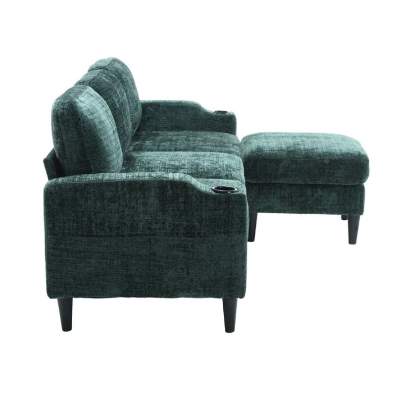 UNITED Sectional Sofa Reversible Sectional Sleeper Sectional Sofa with Storage Chaise-海智集-Default-