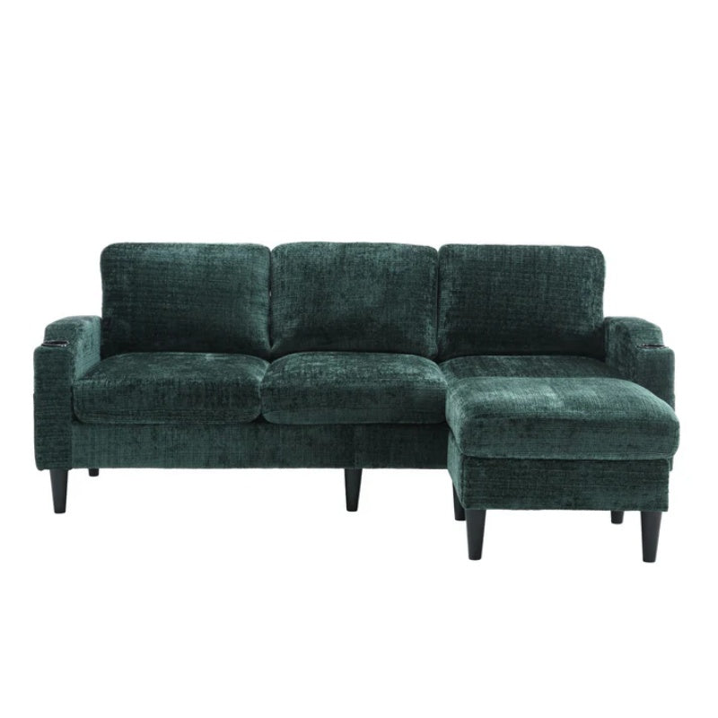 UNITED Sectional Sofa Reversible Sectional Sleeper Sectional Sofa with Storage Chaise-海智集-Default-