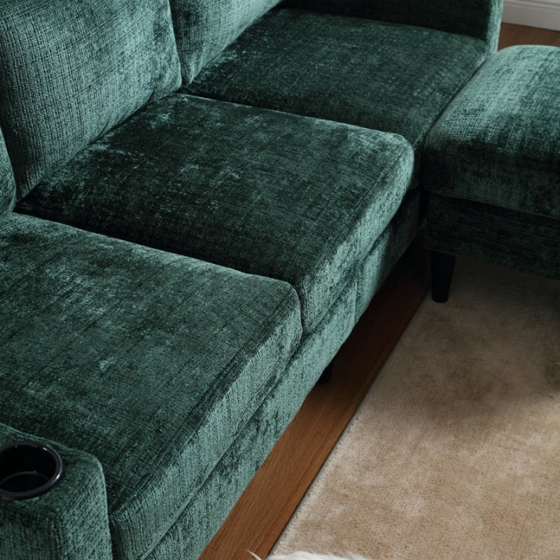 UNITED Sectional Sofa Reversible Sectional Sleeper Sectional Sofa with Storage Chaise-海智集-Default-