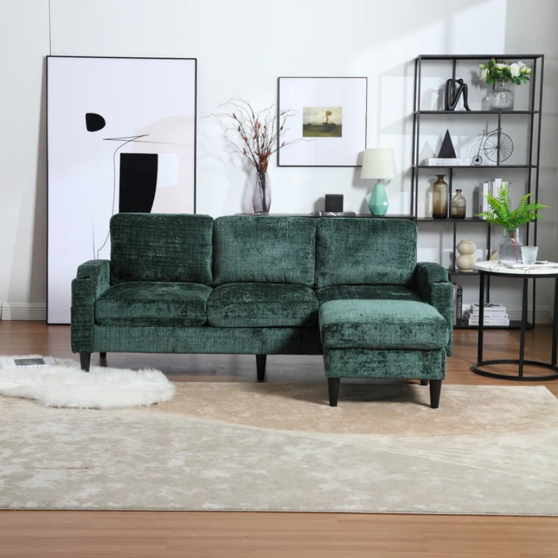 UNITED Sectional Sofa Reversible Sectional Sleeper Sectional Sofa with Storage Chaise-海智集-Default-