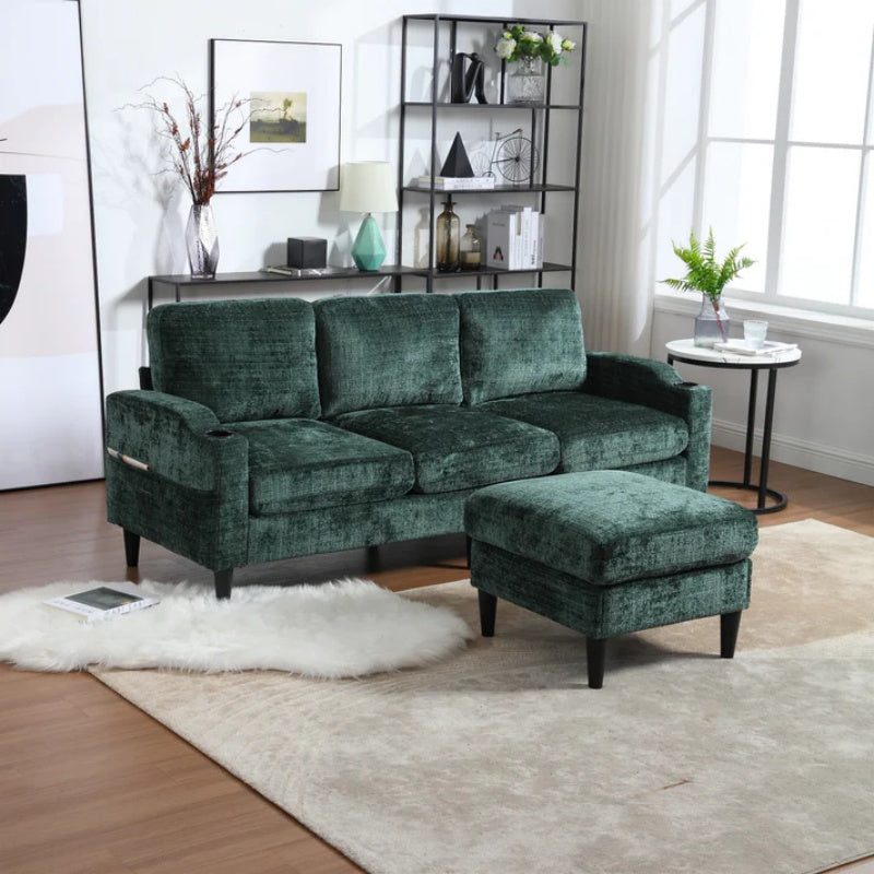 UNITED Sectional Sofa Reversible Sectional Sleeper Sectional Sofa with Storage Chaise-海智集-Default-