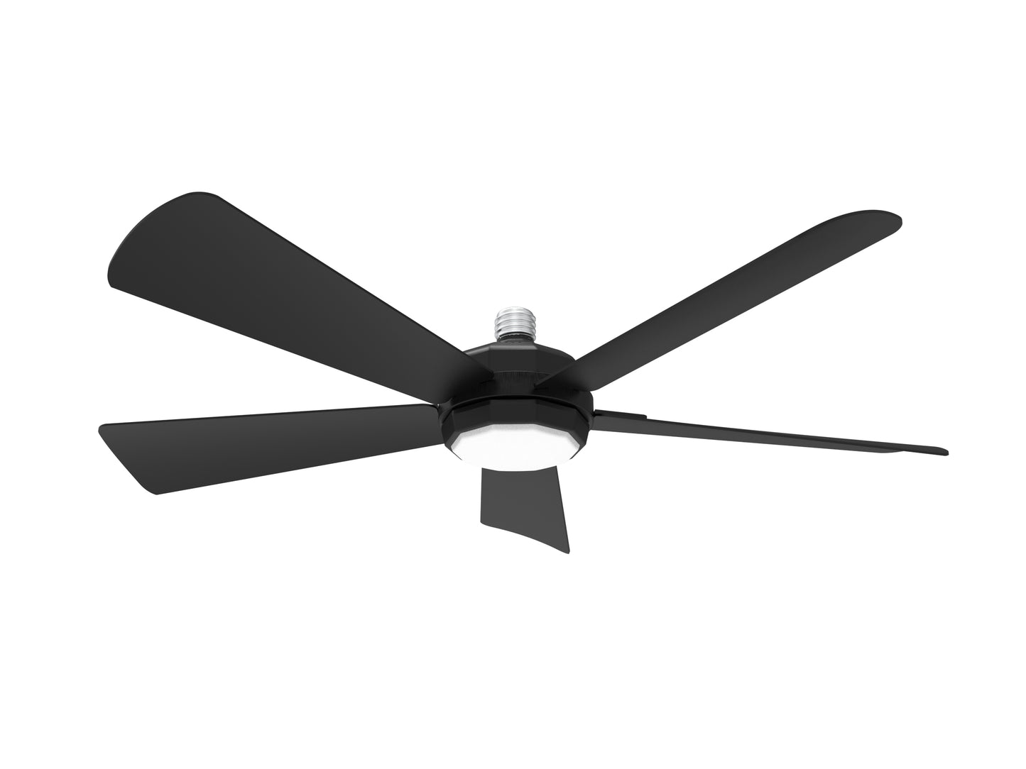 High-power five-blade ceiling fan ZC-F01 lamp for living room and home use, Nordic industrial, office, gym, electric fan lamp-海智集-