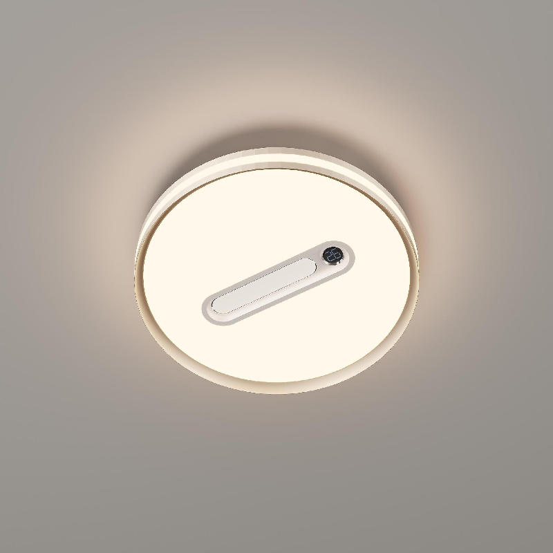 Smart invisible bladeless fan lamp ZC-F03, negative ion ceiling lamp, modern and simple ceiling fan lamp, 2025 new model, main living room light-海智集-