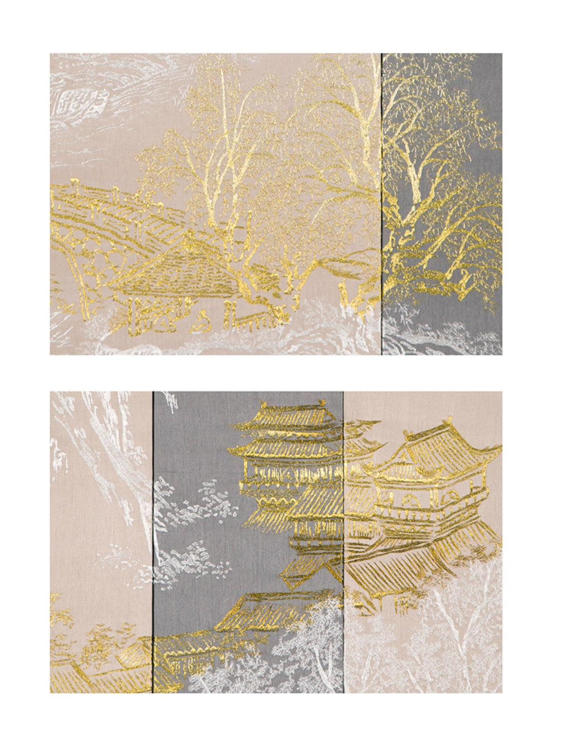 Decorative Art-Jade towers and golden gates-海智集-